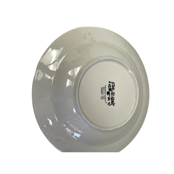 Vintage FOUR SEASONS Plate Tabletops Unlimited Apple Picking Theme Collectible - Picture 8 of 8